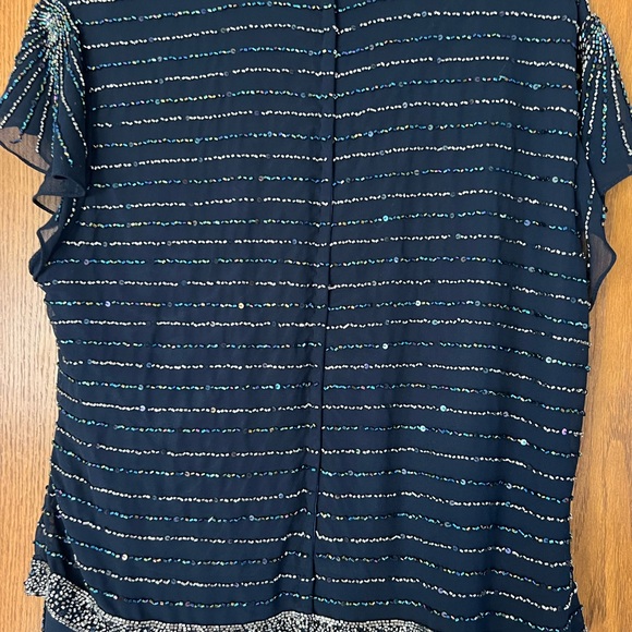 Mother of the bride dress,navy, size 12 - Picture 2 of 4